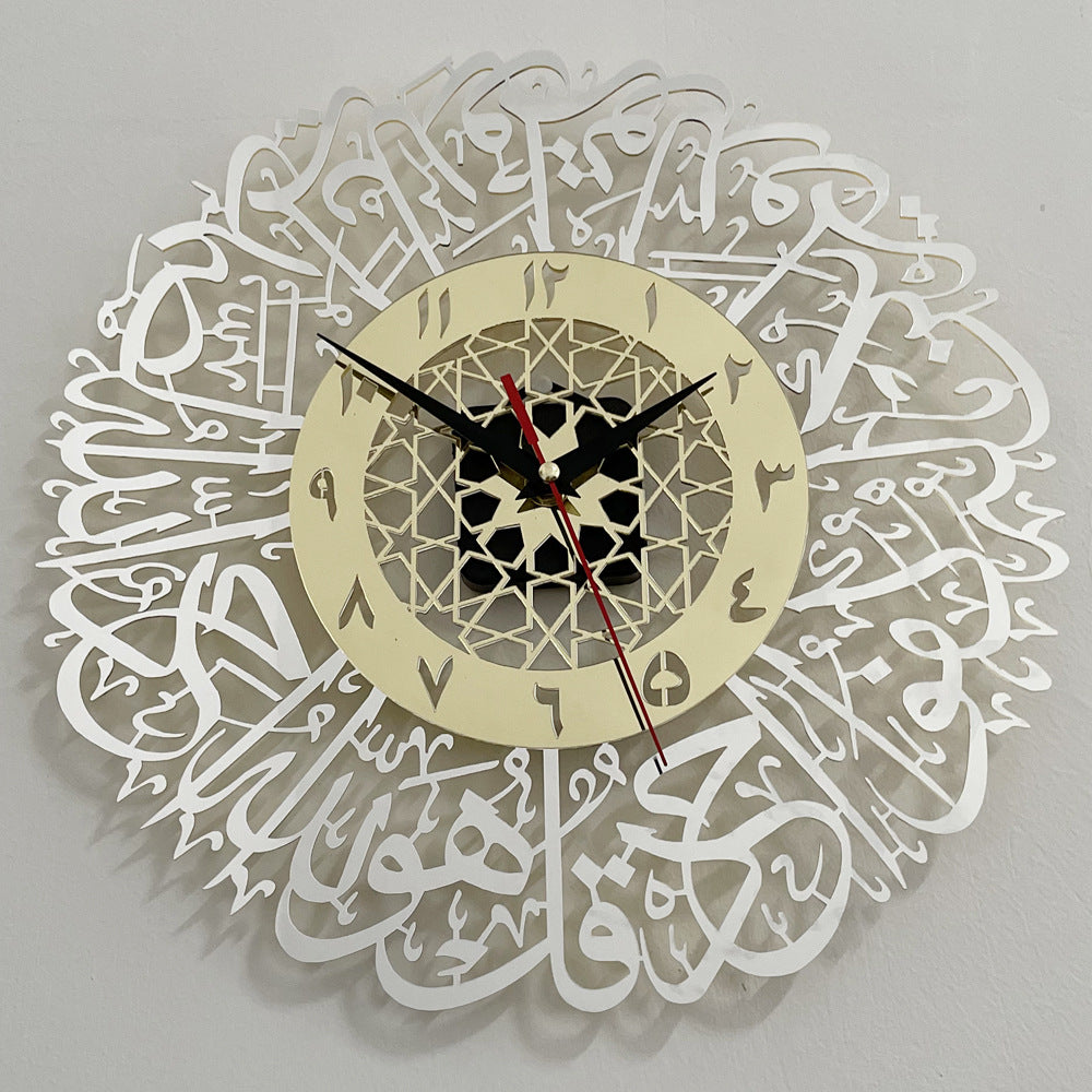 Acrylique miroir horloge décorative (50% off)