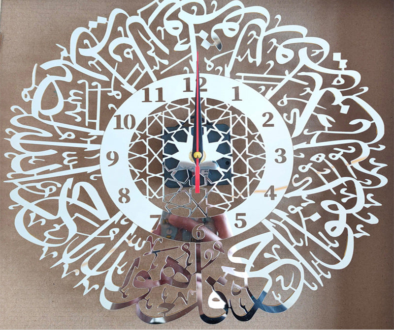 Acrylique miroir horloge décorative (50% off)