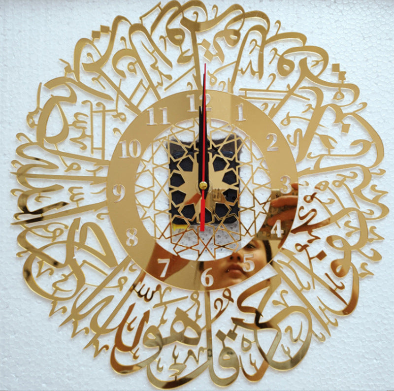 Acrylique miroir horloge décorative (50% off)