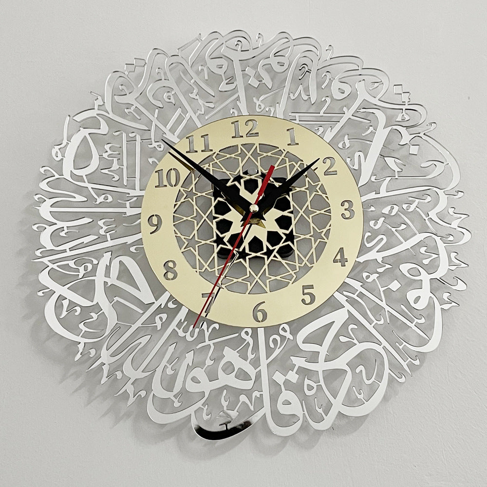 Acrylique miroir horloge décorative (50% off)
