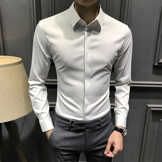 🔥50% de réduction👔Chemise boutonnée infroissable pour hommes