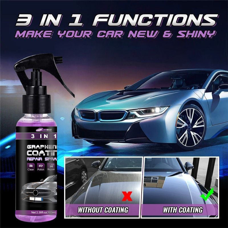 đ„Promotion du dernier jour - 49% de rĂ©ductionâ°Spray de revĂȘtement de voiture en cĂ©ramique 3 en 1