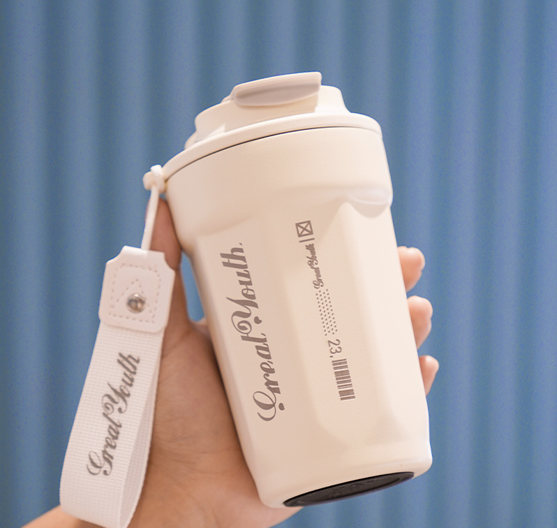 Tasse d'isolation sous vide portable en acier inoxydable