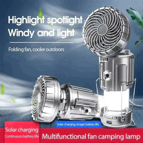 ⛺Vente chaude 50% de réduction🎁⚡Lanterne de camping LED portable avec ventilateur