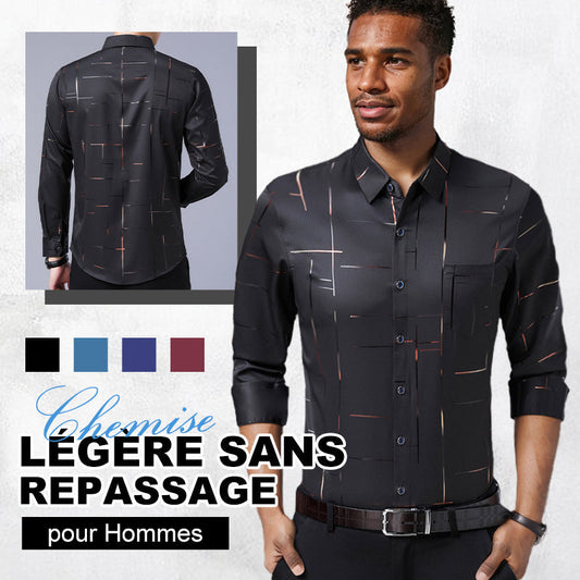 🔥55% de réduction🔥Chemise à manches longues sans repassage pour hommes de haute qualité