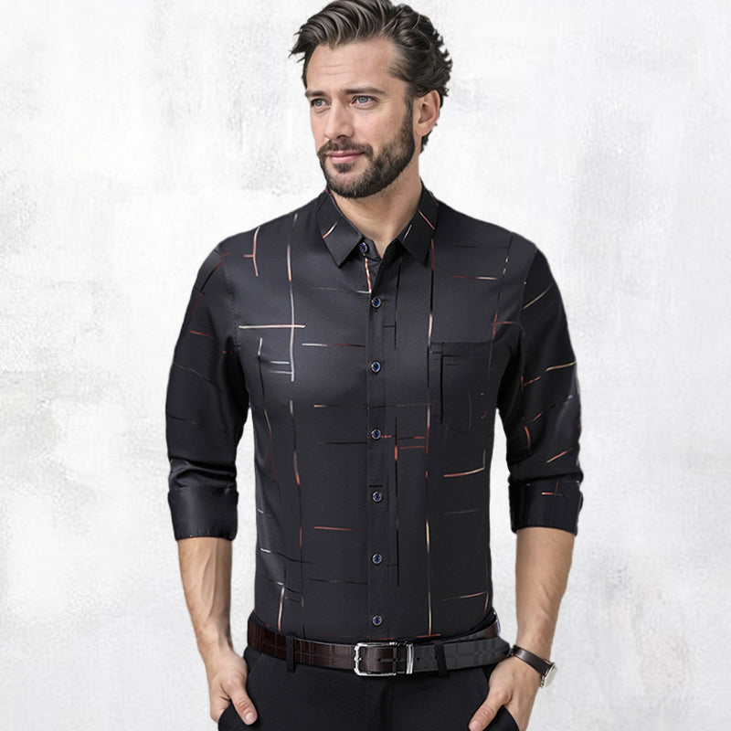 🔥55% de réduction🔥Chemise à manches longues sans repassage pour hommes de haute qualité