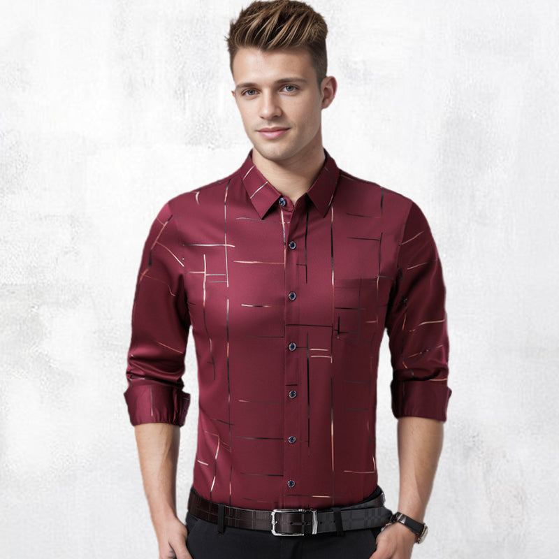 🔥55% de réduction🔥Chemise à manches longues sans repassage pour hommes de haute qualité