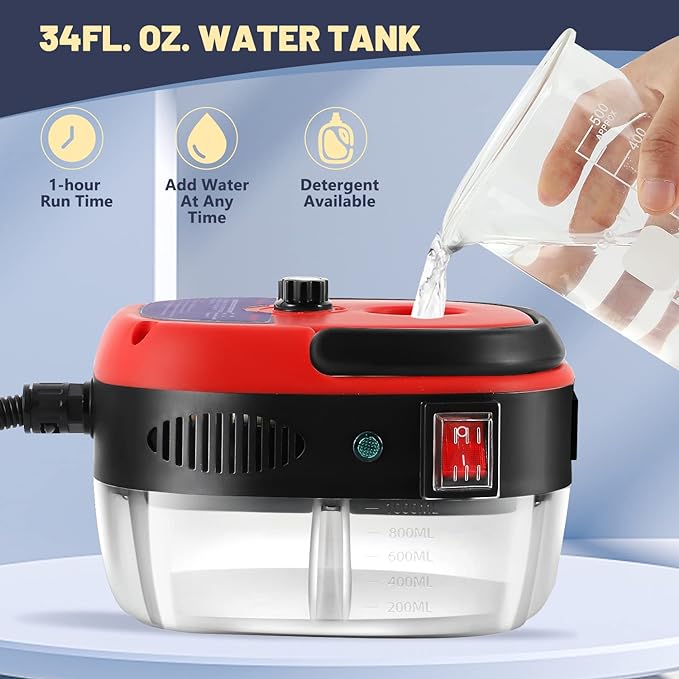 🔥2025 Nouvelle mise à niveau Vente chaude🔥🔥2500W Nettoyeur à Vapeur à Haute Température Pressurisée Portatif