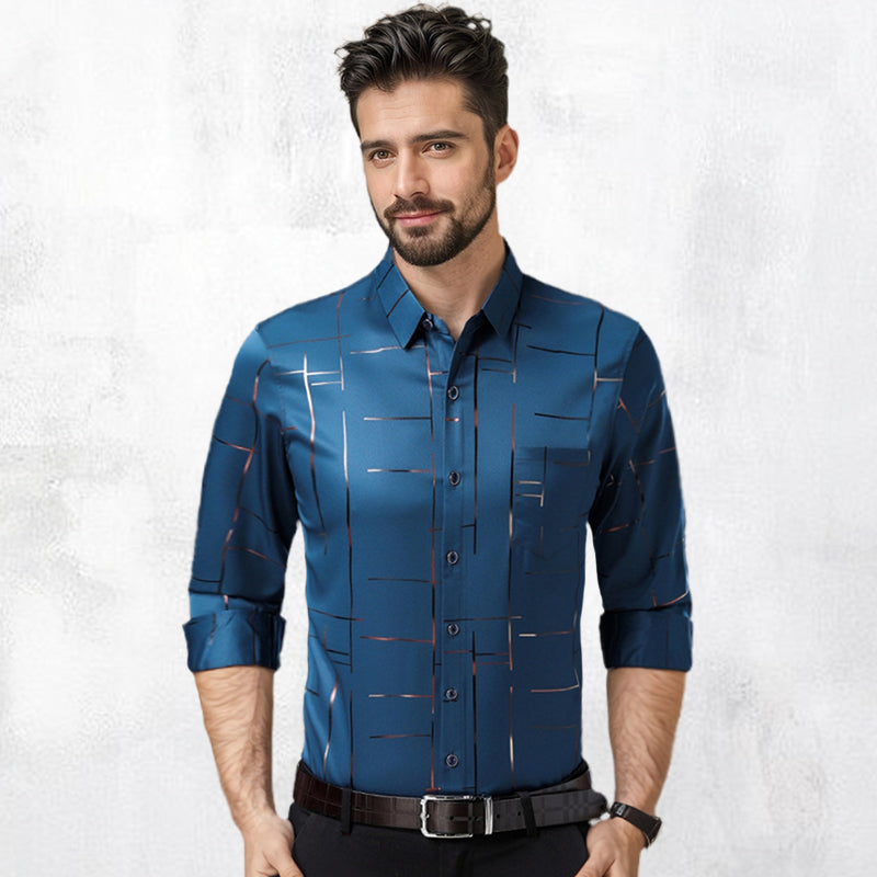 🔥55% de réduction🔥Chemise à manches longues sans repassage pour hommes de haute qualité