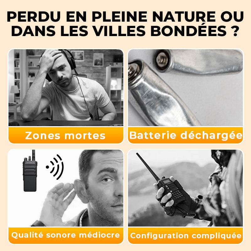 🔥Radio amateur UV-5R longue portée UV5R Radio bidirectionnelle double bande Walkie