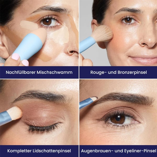 Brosse cosmétique multifonctionnelle 4 en 1