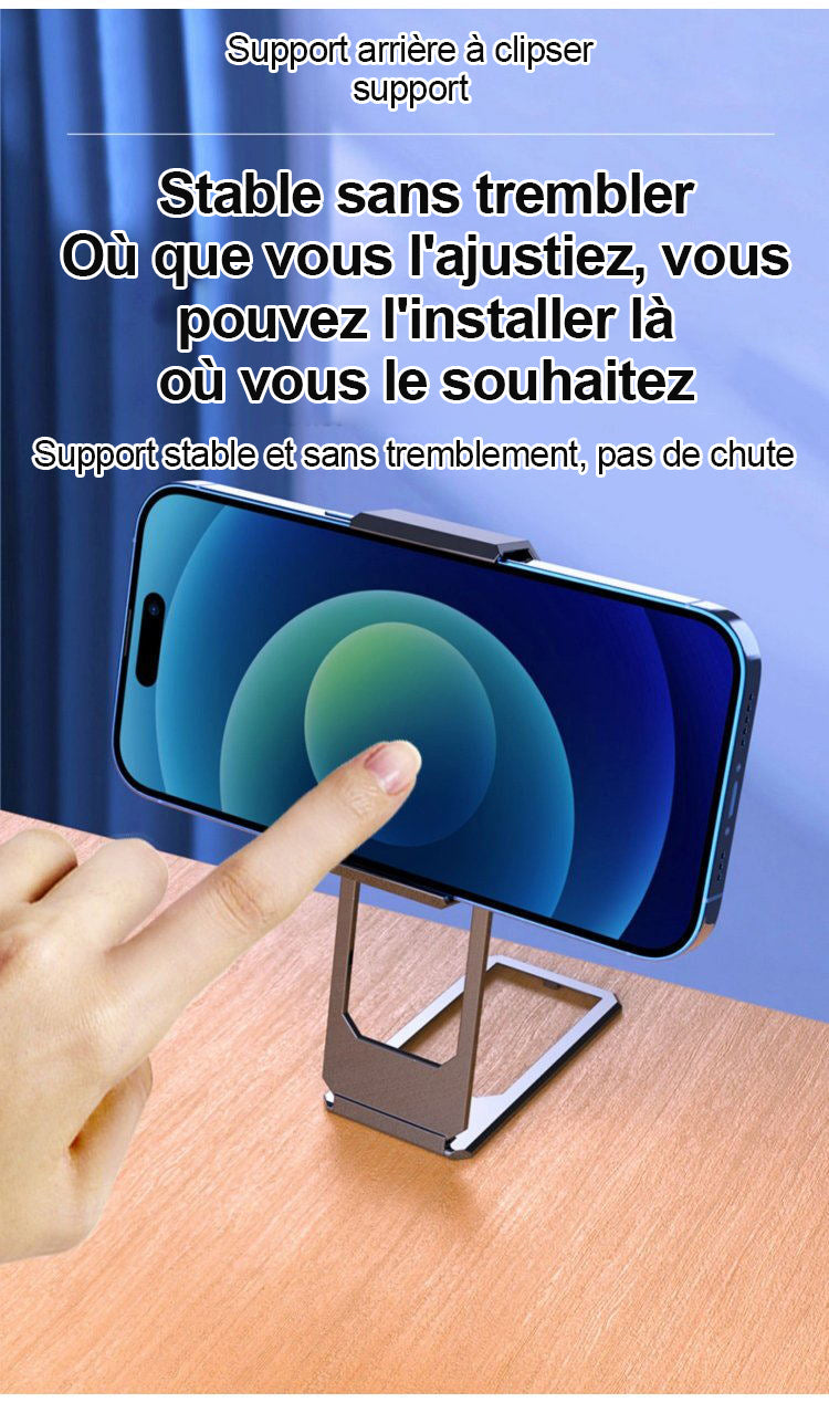 Support pliant portable de Nouveau type de clip arrière 360