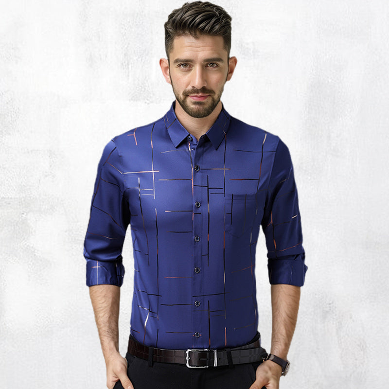 🔥55% de réduction🔥Chemise à manches longues sans repassage pour hommes de haute qualité