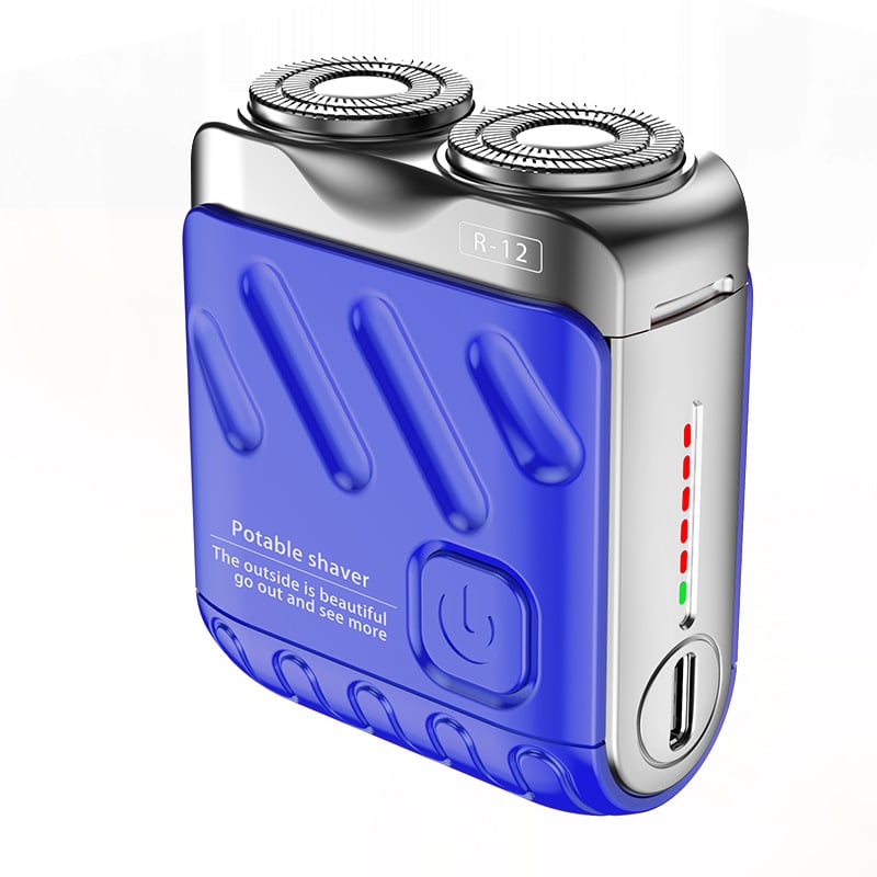 🔥2025 Nouveau design 50% de réduction🔥Rasoir électrique rotatif portable avec deux anneaux
