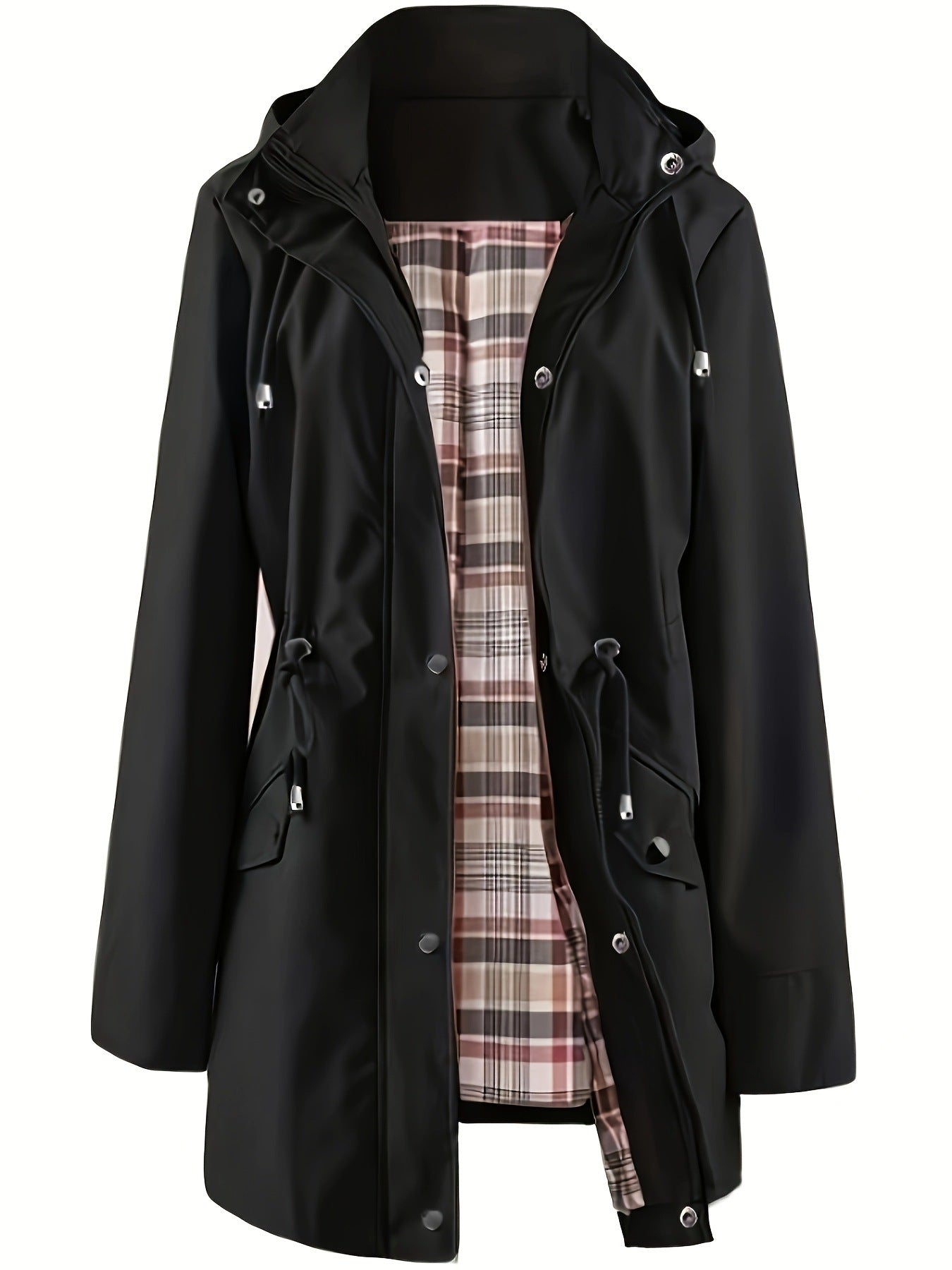 🔥Vente chaude 58% de réduction🔥Vestes décontractées de couleur unie, manteaux coupe-vent imperméables, coupe-vent à capuche
