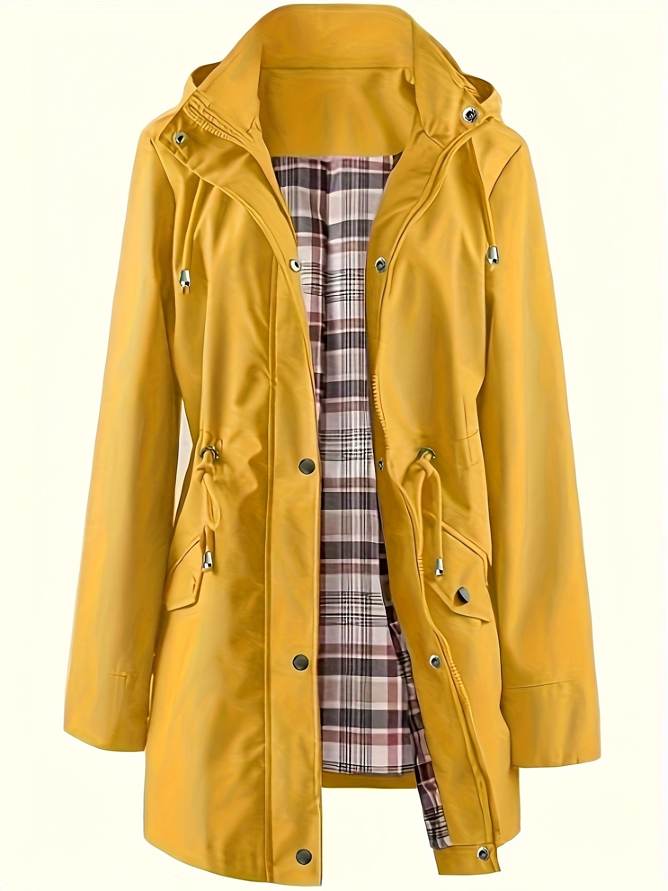 🔥Vente chaude 58% de réduction🔥Vestes décontractées de couleur unie, manteaux coupe-vent imperméables, coupe-vent à capuche
