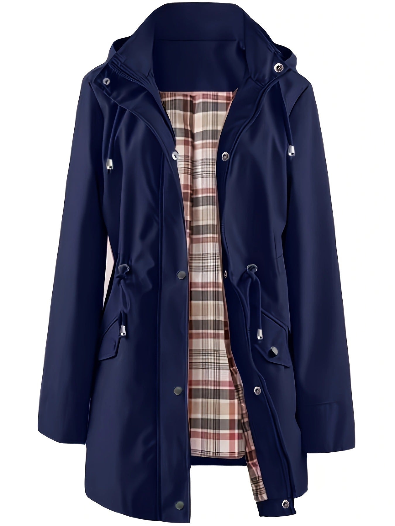 🔥Vente chaude 58% de réduction🔥Vestes décontractées de couleur unie, manteaux coupe-vent imperméables, coupe-vent à capuche