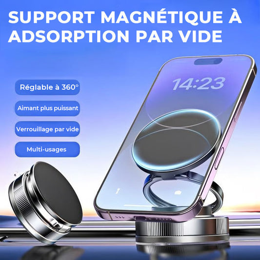 🔥Acheter plus, économiser plus🔄Porte-téléphone magnétique à vide réglable sur 360°📱🚗