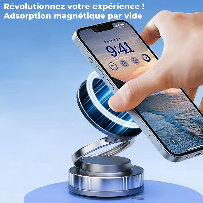🔥Acheter plus, économiser plus🔄Porte-téléphone magnétique à vide réglable sur 360°📱🚗