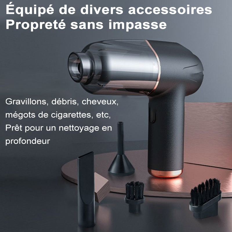 🔥Meilleur vendeur du Nouvel An🏆 Aspirateur sans fil tout-en-un souffler, aspirer et gonfler pour la maison et la voiture