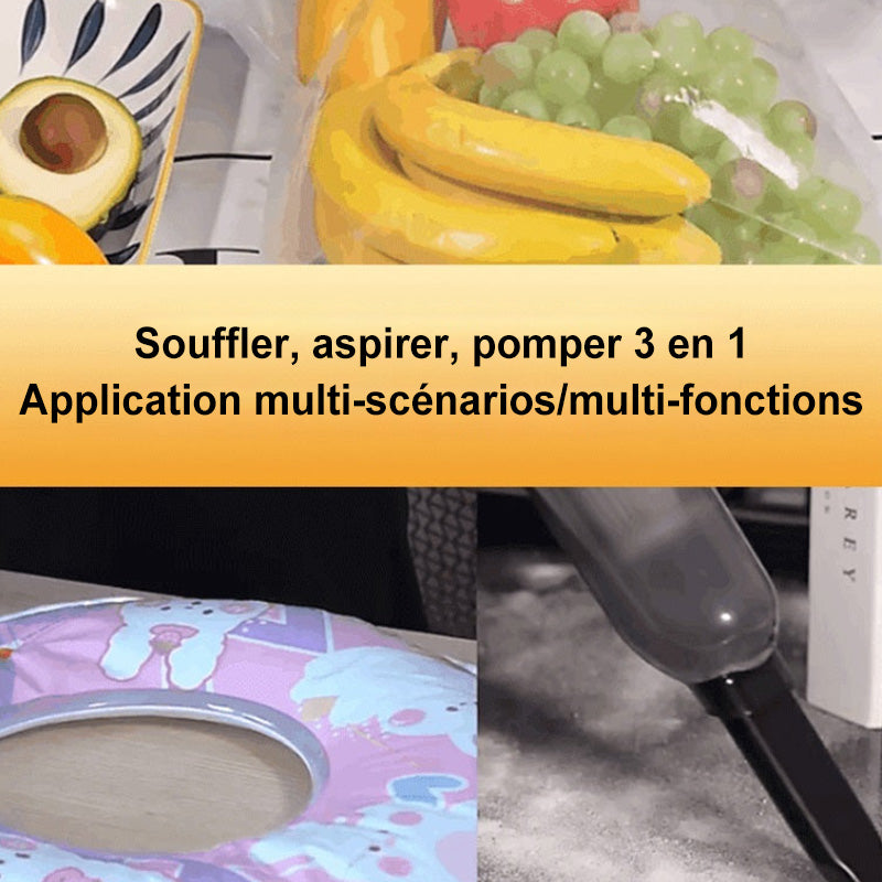 🔥Meilleur vendeur du Nouvel An🏆 Aspirateur sans fil tout-en-un souffler, aspirer et gonfler pour la maison et la voiture