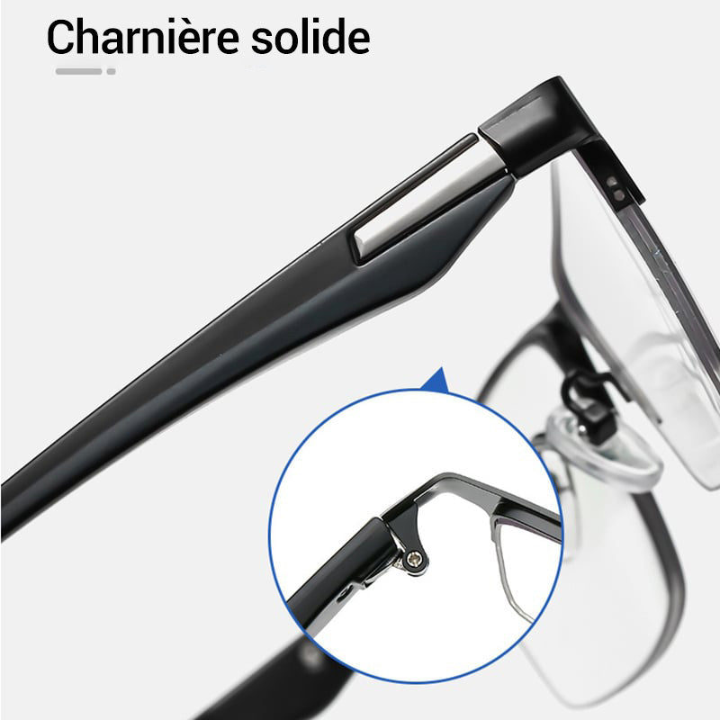 🔥Réduction de 50% pour le Nouvel An🔥Lunettes de lecture multifocales en titane photochromiques progressives à double lumière anti-lumière bleue