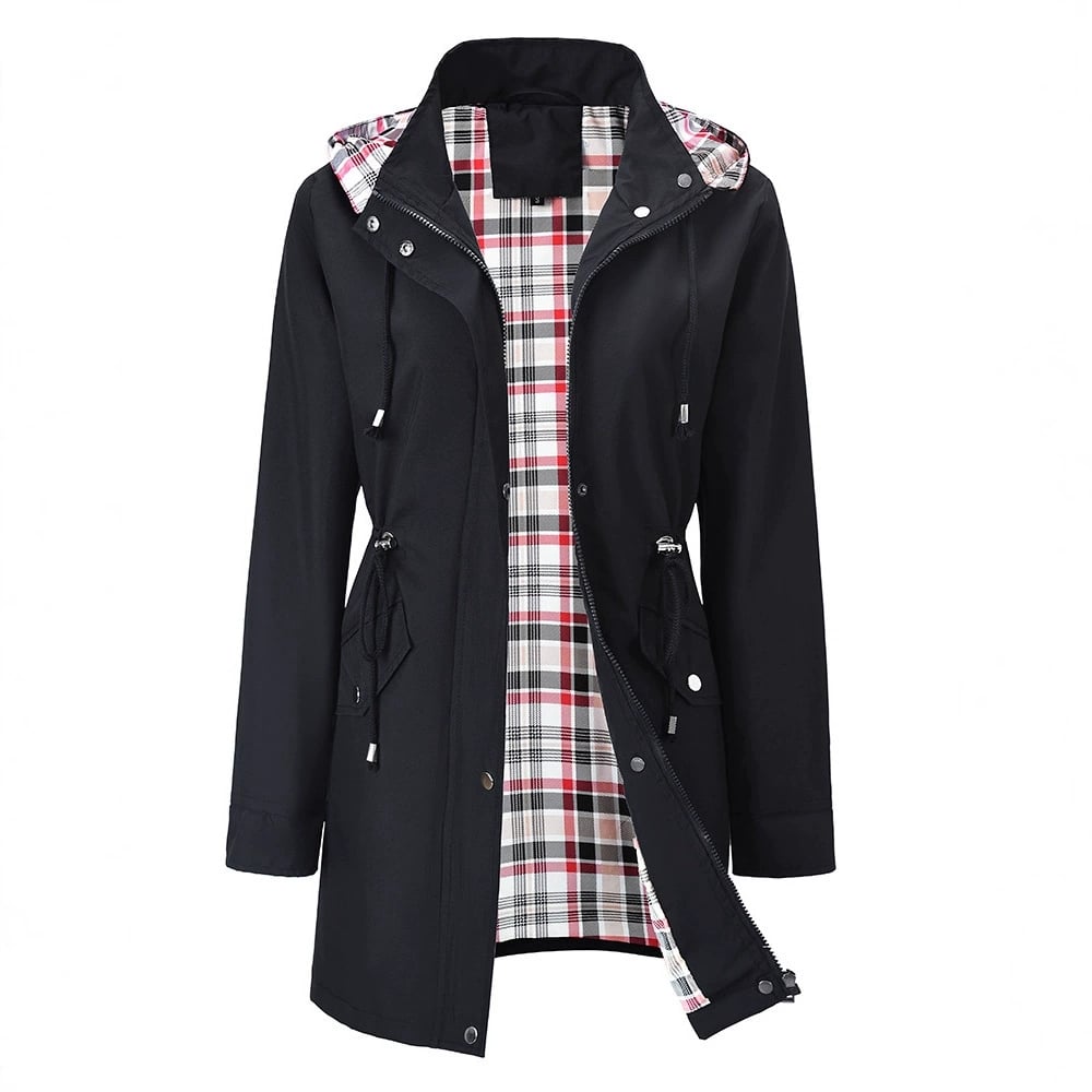 🔥Vente chaude 58% de réduction🔥Vestes décontractées de couleur unie, manteaux coupe-vent imperméables, coupe-vent à capuche