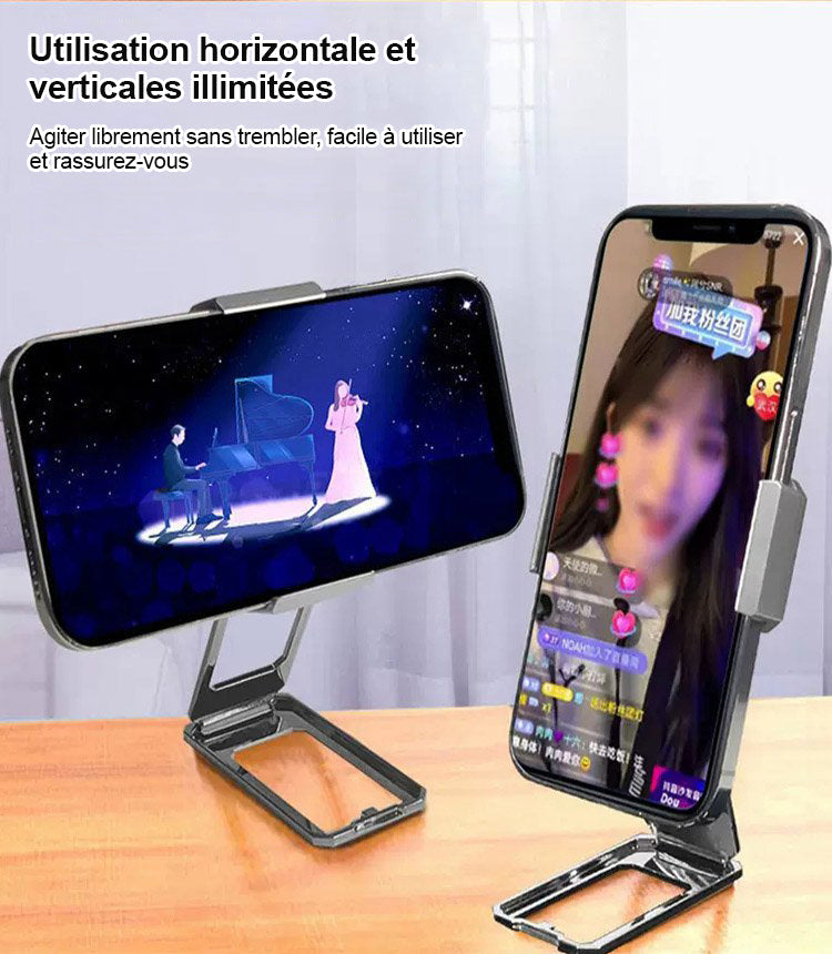 Support pliant portable de Nouveau type de clip arrière 360