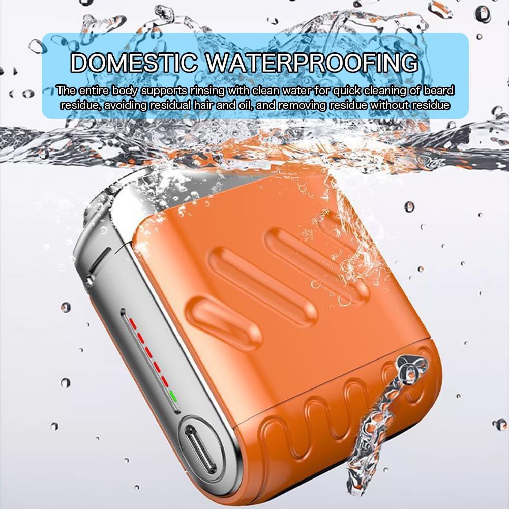 🔥2025 Nouveau design 50% de réduction🔥Rasoir électrique rotatif portable avec deux anneaux