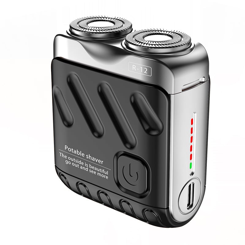 🔥2025 Nouveau design 50% de réduction🔥Rasoir électrique rotatif portable avec deux anneaux