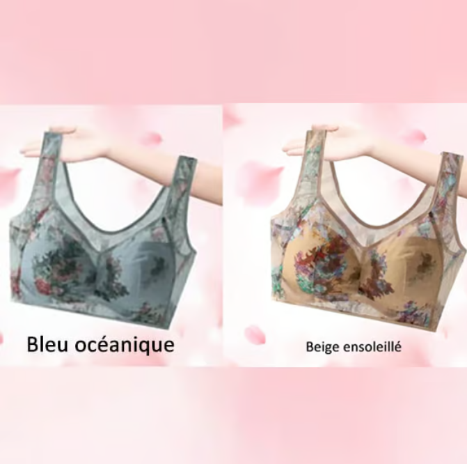 🎁Dernier jour-Achetez 1 Gratuit 1😍Soutien-gorge confort rafraîchissant en dentelle de soie glacée