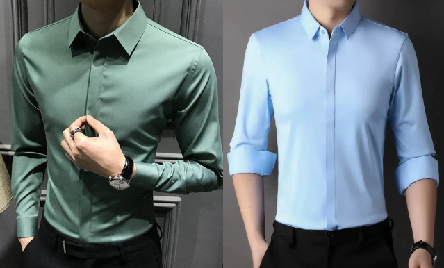🔥50% de réduction👔Chemise boutonnée infroissable pour hommes