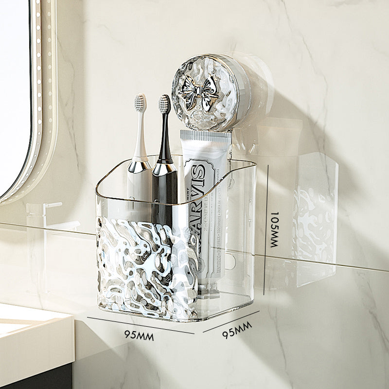 ✨Etagère à ventouses de style luxueux et léger, motif glacier✨