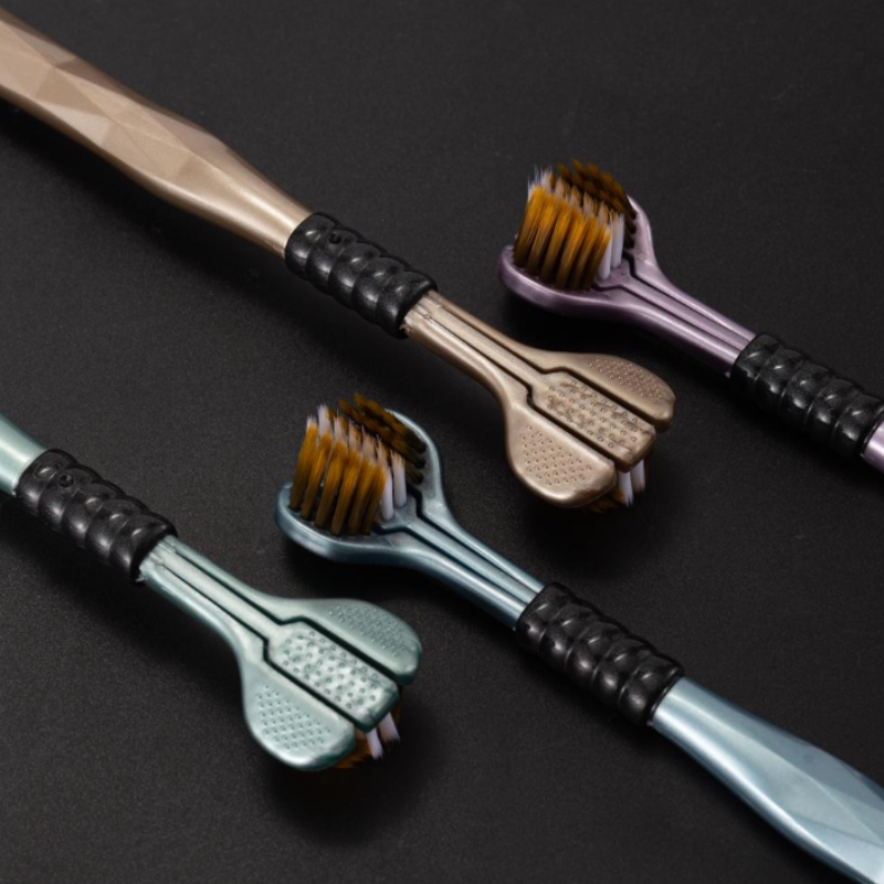 Brosse à Dents Multi-angle à Trois Têtes