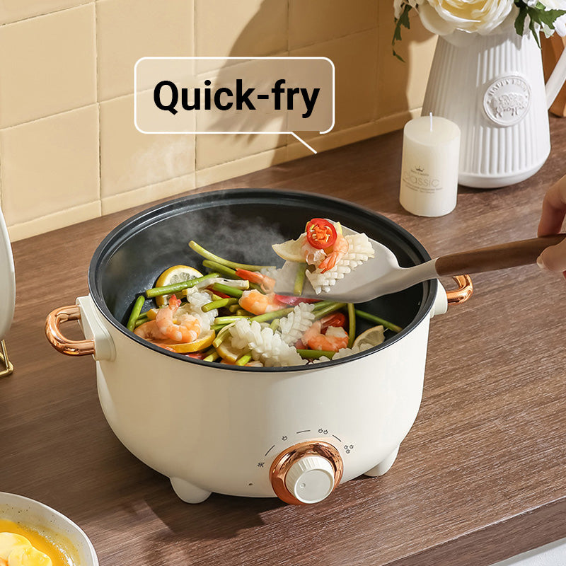 Cuisinière électrique multifonctionnelle antiadhésive avec cuiseur vapeur
