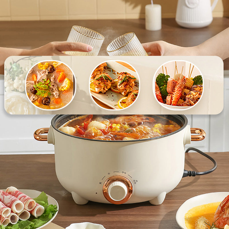 Cuisinière électrique multifonctionnelle antiadhésive avec cuiseur vapeur