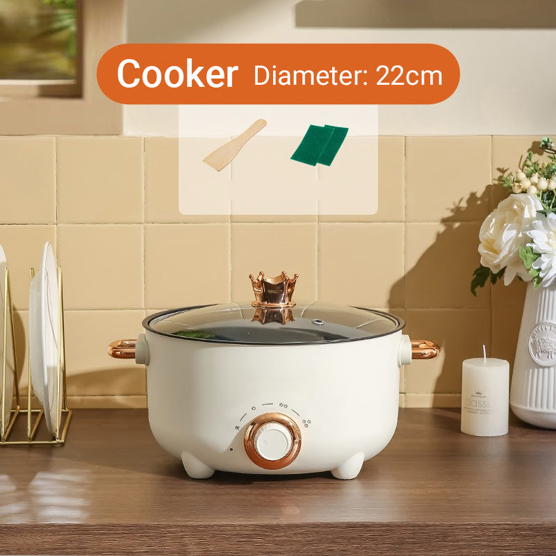 Cuisinière électrique multifonctionnelle antiadhésive avec cuiseur vapeur