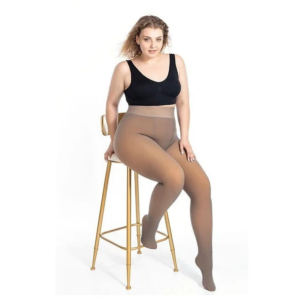 🔥Mintiml® Pantalons serrés élastiques doublés de peluche chaude
