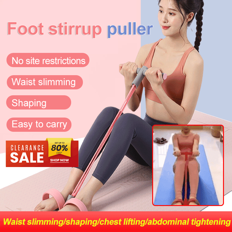 Corde de Résistance Multifonctionnelle avec Pédale Pour Pilates et Abdominaux