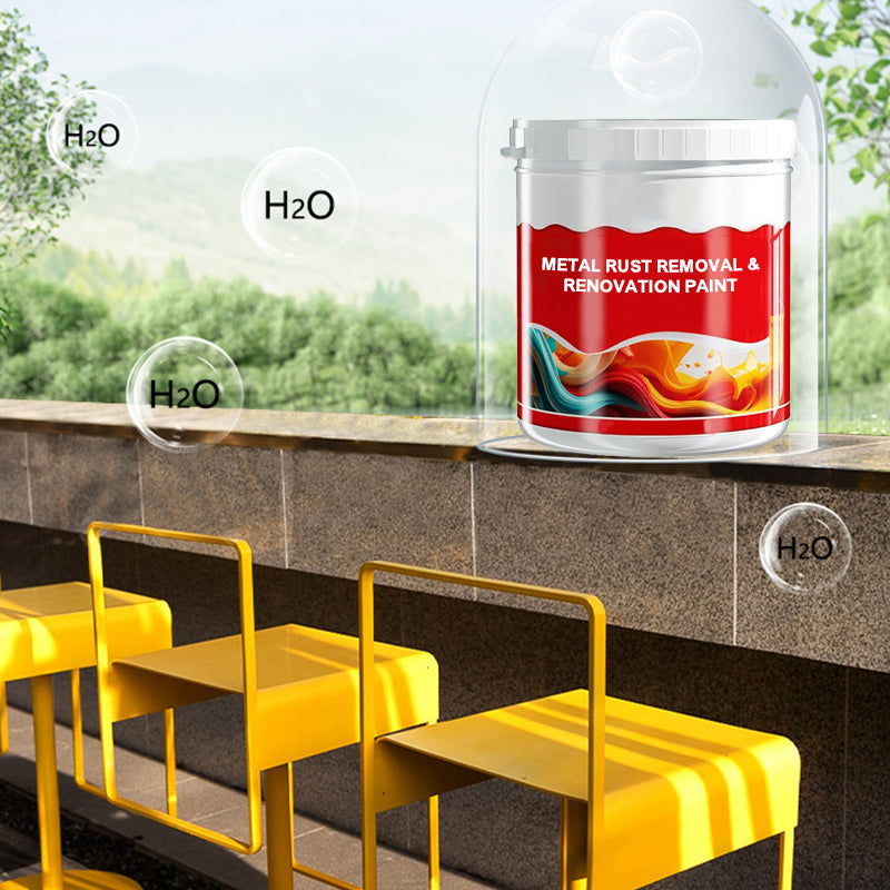 🎁 Peinture 2 en 1 pour enlever et remettre en état la rouille du métal