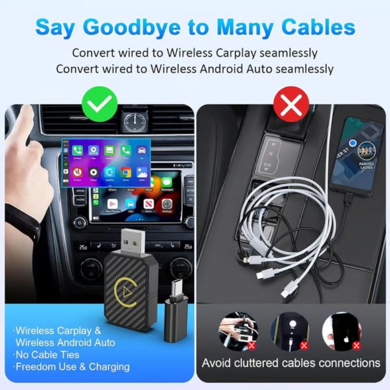 🥰2025 Nouvelle offre spéciale - 50% de réduction ✨ Adaptateur Carplay sans fil d'interconnexion embarquée