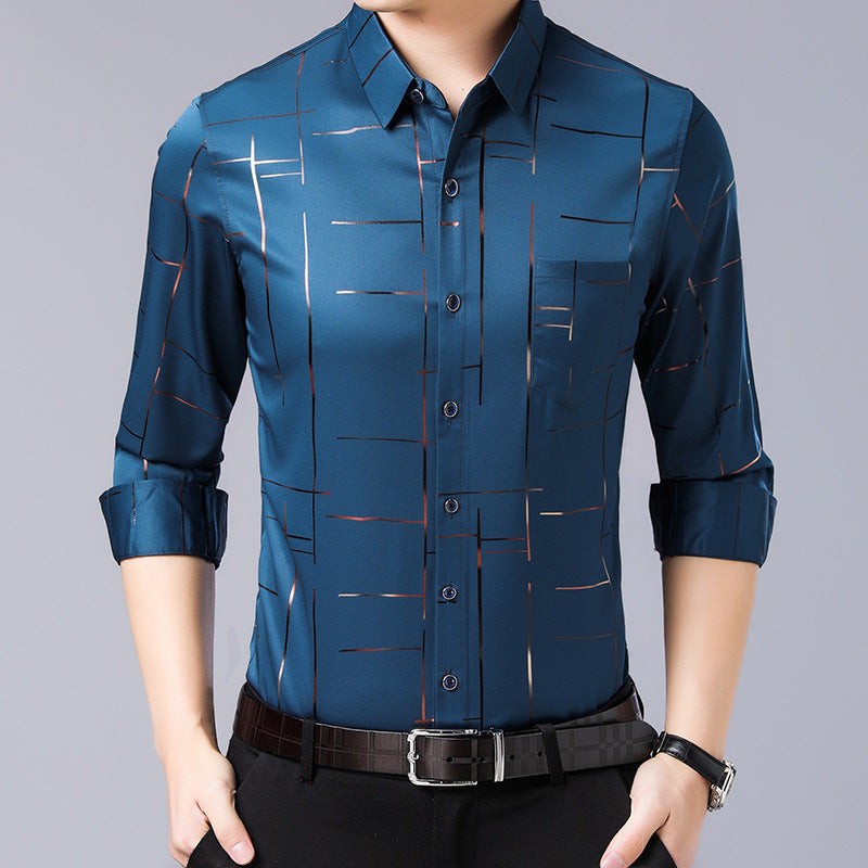 🔥55% de réduction🔥Chemise à manches longues sans repassage pour hommes de haute qualité