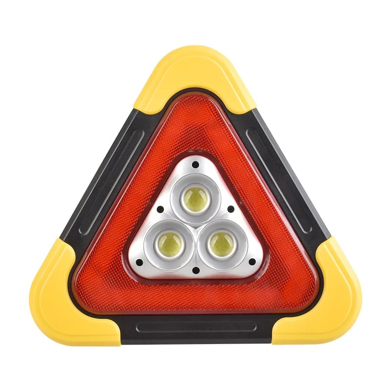 🔥2025 Nouveauté🔥 Feu d'avertissement de secours solaire triangulaire 3-en-1 pour bord de route