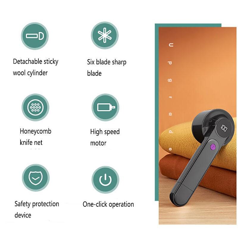 ✨Recommandation de haute qualité 🤩 Éliminateur de peluches électrique 2 en 1