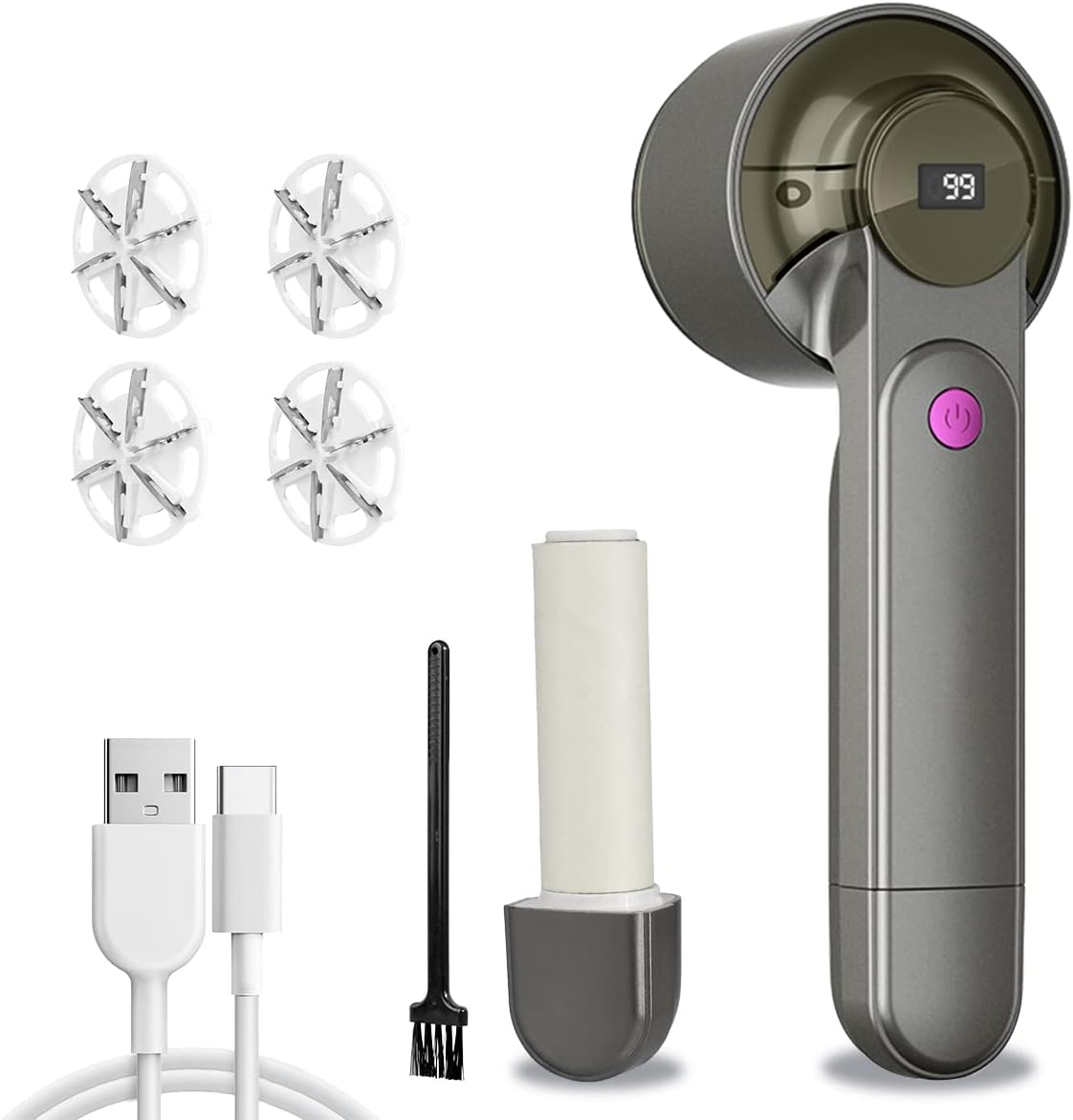 ✨Recommandation de haute qualité 🤩 Éliminateur de peluches électrique 2 en 1