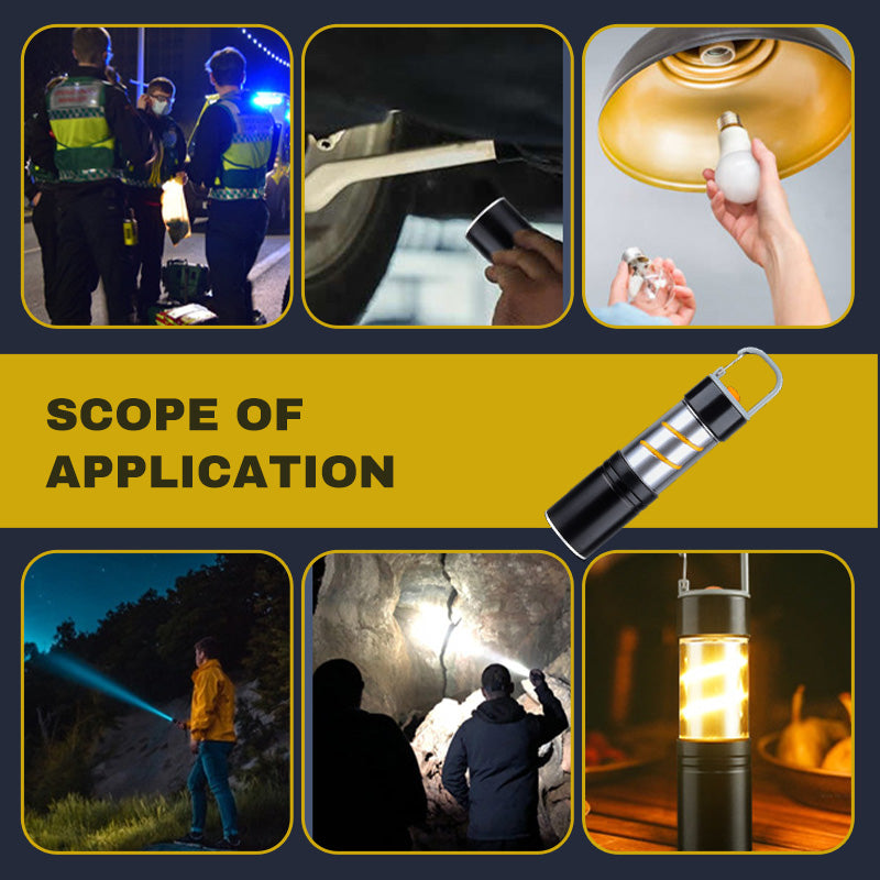 đ„VENTE CHAUDE 2025đ„Lampe de poche de camping rechargeable USB multifonctionnelle super lumineuse