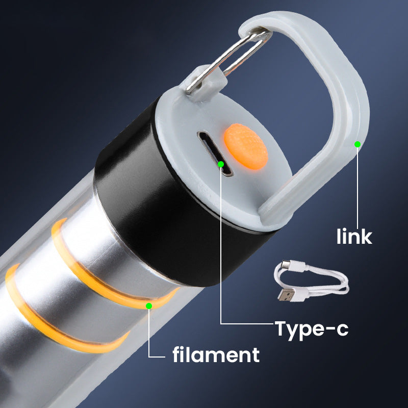 đ„VENTE CHAUDE 2025đ„Lampe de poche de camping rechargeable USB multifonctionnelle super lumineuse