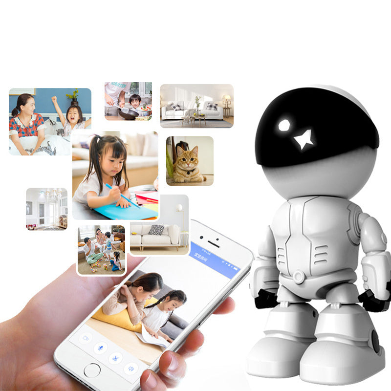 đ„Super valeur 50% de rĂ©ductionđ„CamĂ©ra en Forme de Robot IntĂ©rieur Sans Fil avec DĂ©tection de MouvementăLivraison gratuiteă