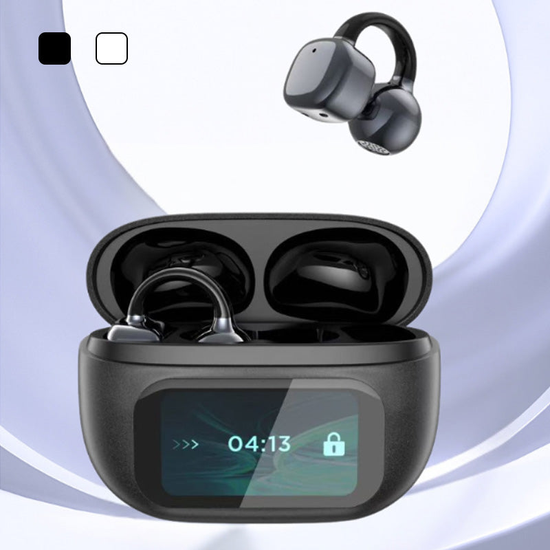 🔥2025 VENTE CHAUDE🔥🎧Casque de traduction intelligent à écran couleur avec clip d'oreille🎧