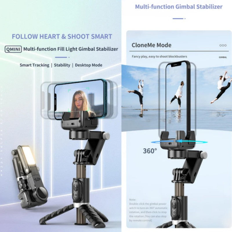 💥Offre Spéciale - 50% de réduction💥📱Stabilisateur de cardan pliable à 3 axes rotatif à 360 ° pour smartphones, capturez la vie de manière stable